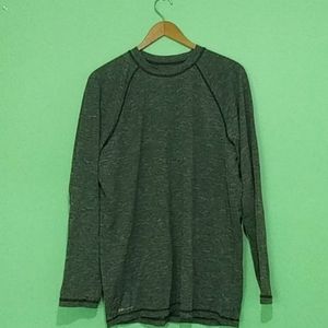 Grey Nike Dri-Fit Long Sleeve Shirt Large